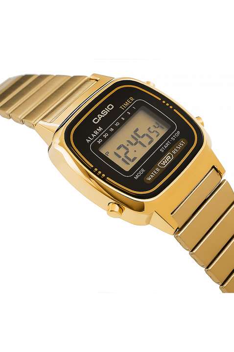 Дамски часовник CASIO LA670WGA-1DF, Цвят: златен, IVET.BG - Твоят онлайн бутик.