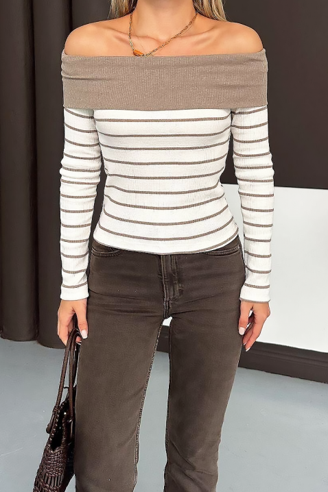 Дамска блуза PRESTILJA MOCHA, Цвят: мока, IVET.BG - Твоят онлайн бутик.