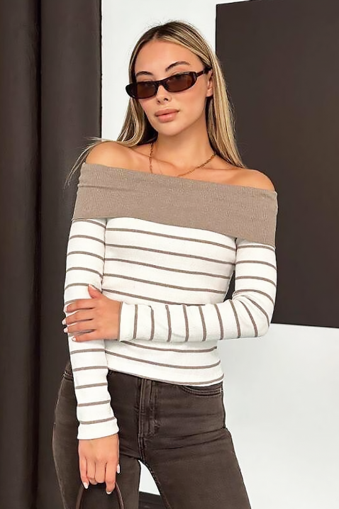 Дамска блуза PRESTILJA MOCHA, Цвят: мока, IVET.BG - Твоят онлайн бутик.