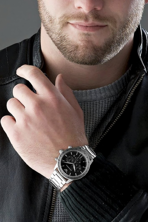 Мъжки часовник Emporio Armani Mario AR11241, Цвят: сребърен, IVET.BG - Твоят онлайн бутик.