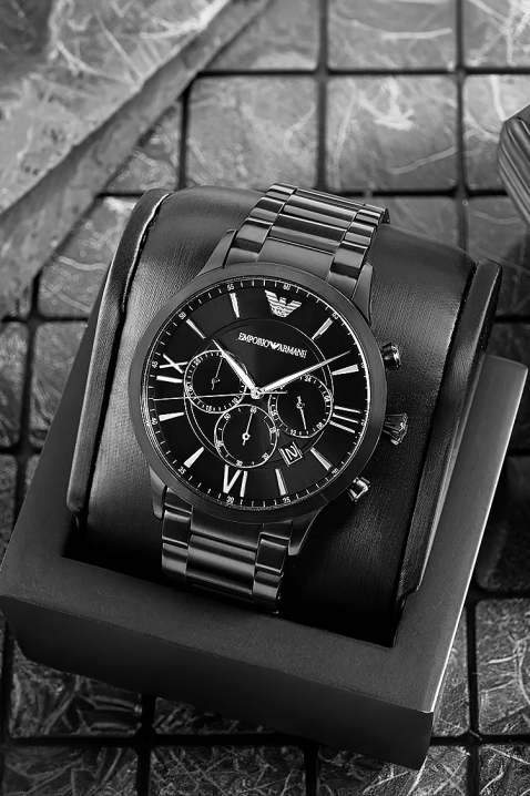 Мъжки часовник Emporio Armani Giovanni AR11349, Цвят: черен, IVET.BG - Твоят онлайн бутик.