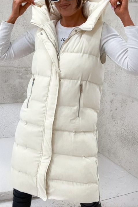 Елек GRENORZA WHITE, Цвят: бял, IVET.BG - Твоят онлайн бутик.