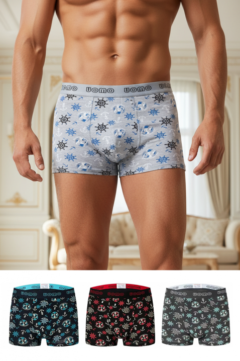 Комплект от 4 броя мъжки боксерки ZILFIR, Цвят: многоцветен, IVET.BG - Твоят онлайн бутик.