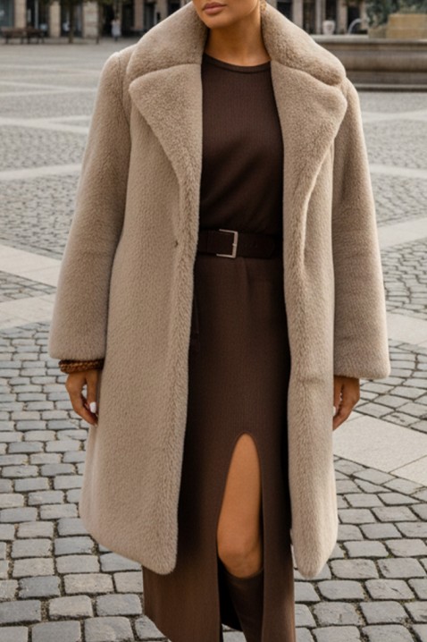 Палто OLGANIRA BEIGE, Цвят: беж, IVET.BG - Твоят онлайн бутик.