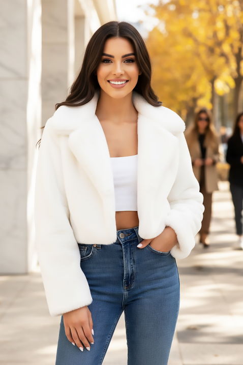 Яке LAVIRA WHITE, Цвят: бял, IVET.BG - Твоят онлайн бутик.