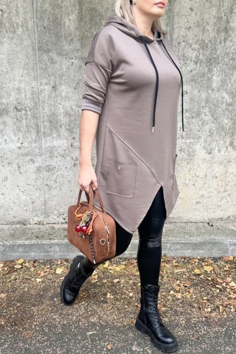 Туника ALEZONDA MOCHA, Цвят: мока, IVET.BG - Твоят онлайн бутик.