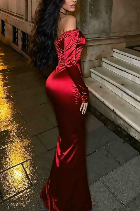 Рокля RUNVELZA, Цвят: червен, IVET.BG - Твоят онлайн бутик.