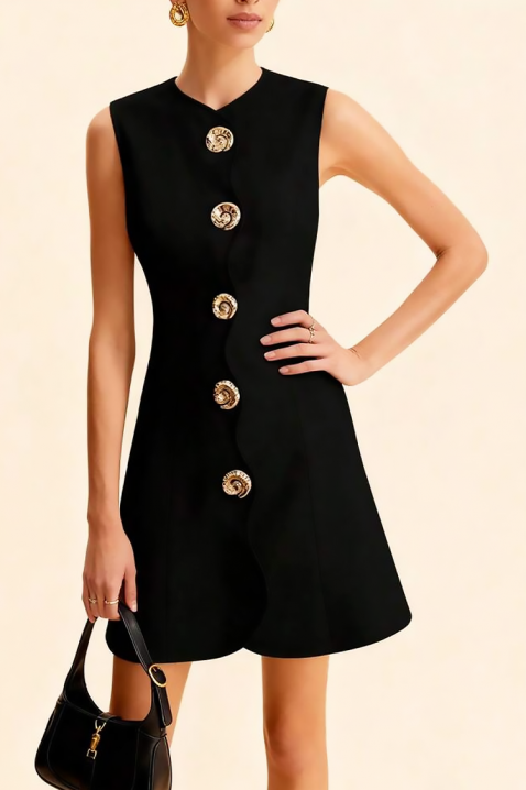 Рокля POLVINDA, Цвят: черен, IVET.BG - Твоят онлайн бутик.