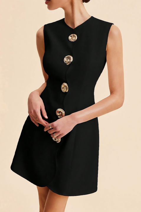 Рокля POLVINDA, Цвят: черен, IVET.BG - Твоят онлайн бутик.