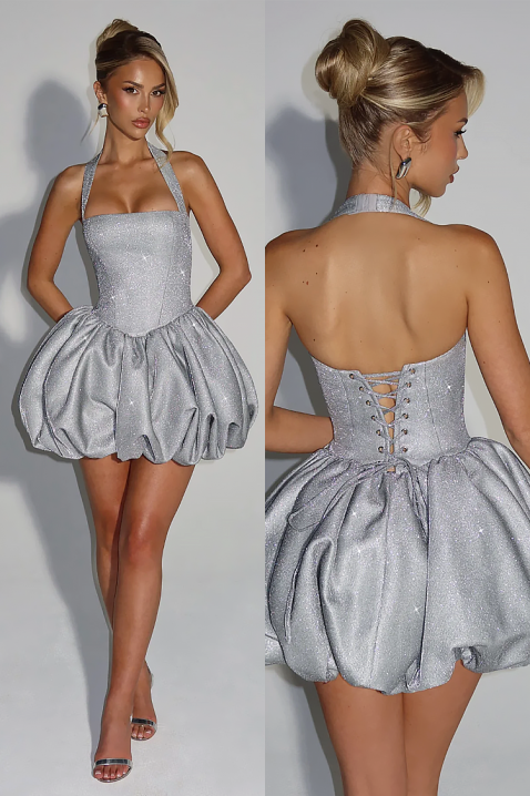 Рокля LONVINDA SILVER, Цвят: сребърен, IVET.BG - Твоят онлайн бутик.