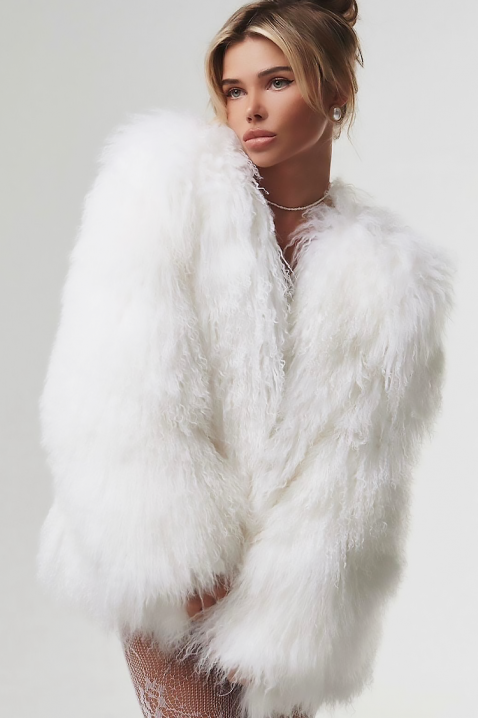 Палто LOLENSIA WHITE, Цвят: бял, IVET.BG - Твоят онлайн бутик.