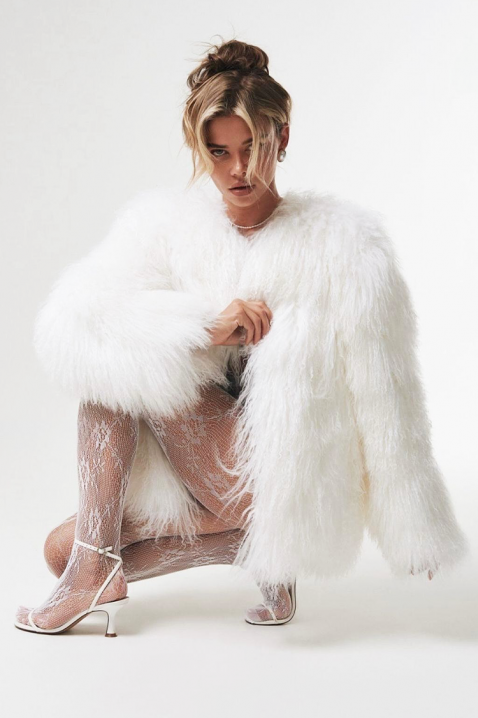 Палто LOLENSIA WHITE, Цвят: бял, IVET.BG - Твоят онлайн бутик.