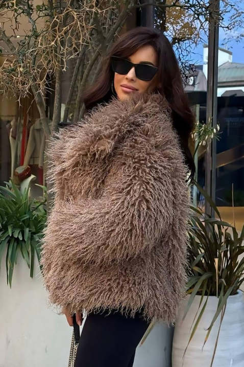 Палто LOLENSIA BROWN, Цвят: кафяв, IVET.BG - Твоят онлайн бутик.