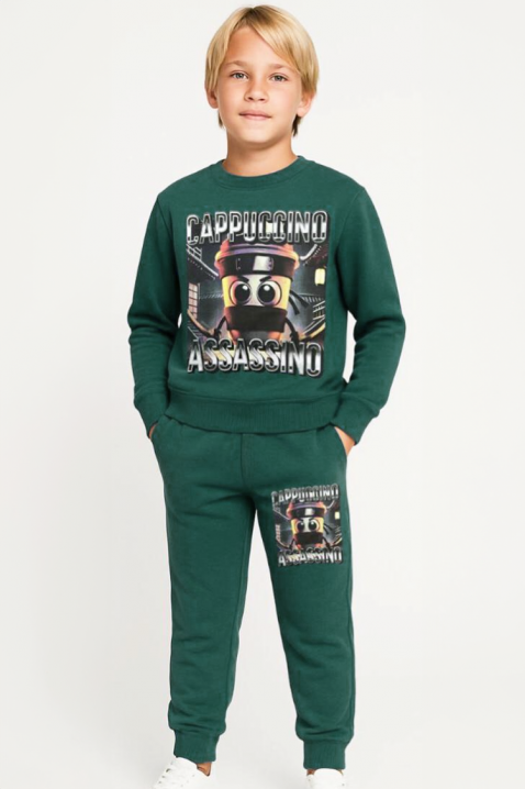 Детски комплект ASASINI, Цвят: петрол, IVET.BG - Твоят онлайн бутик.