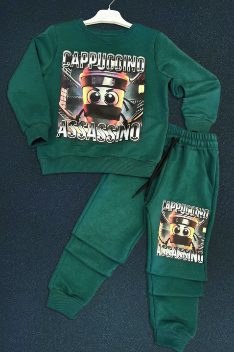 Детски комплект ASASINI, Цвят: петрол, IVET.BG - Твоят онлайн бутик.