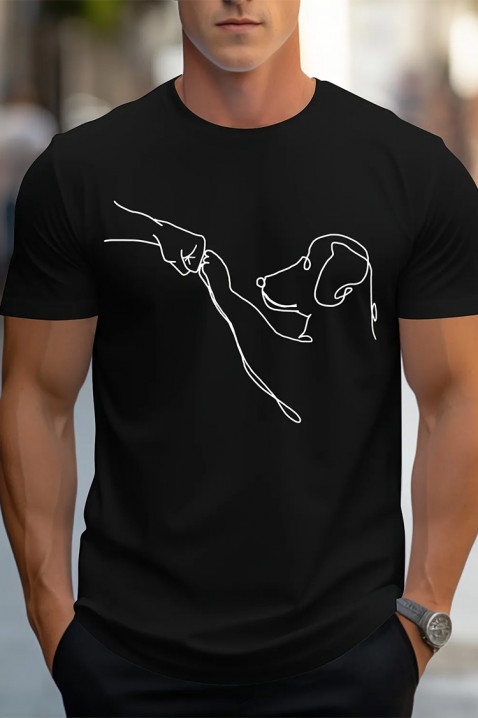 Мъжка тениска MOJORO, Цвят: черен, IVET.BG - Твоят онлайн бутик.