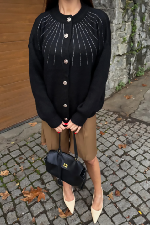 Жилетка KRODELSA BLACK, Цвят: черен, IVET.BG - Твоят онлайн бутик.