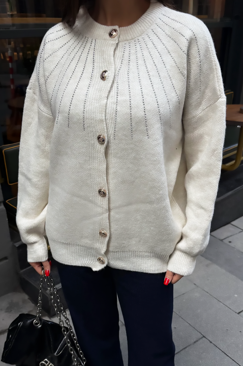 Жилетка KRODELSA ECRU, Цвят: екрю, IVET.BG - Твоят онлайн бутик.