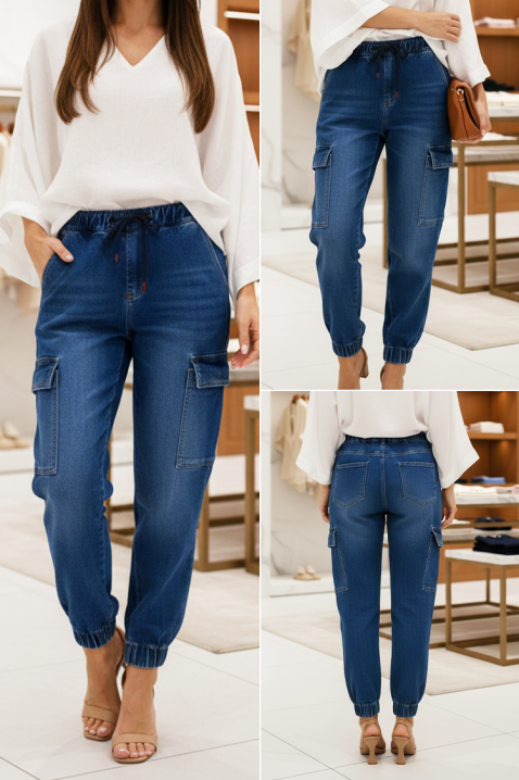 Дънки KARZOLA, Цвят: син, IVET.BG - Твоят онлайн бутик.