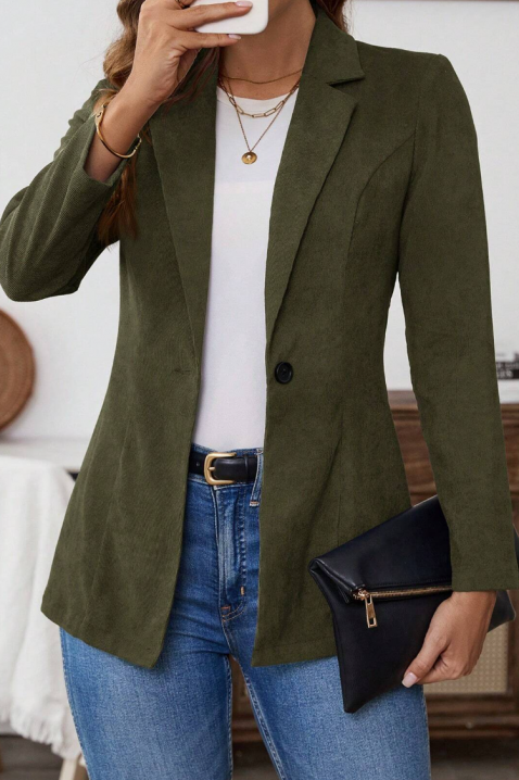 Сако LAKERTA KHAKI, Цвят: каки, IVET.BG - Твоят онлайн бутик.