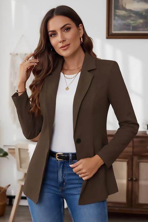 Сако LAKERTA BROWN, Цвят: кафяв, IVET.BG - Твоят онлайн бутик.