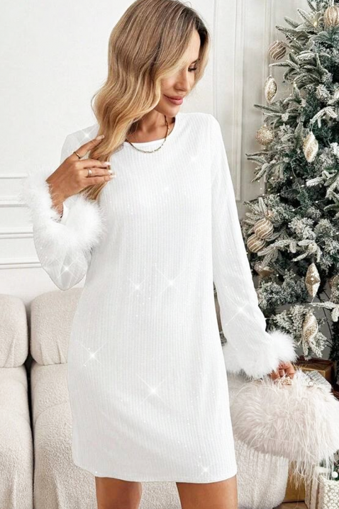 Рокля LAMERANA, Цвят: бял, IVET.BG - Твоят онлайн бутик.