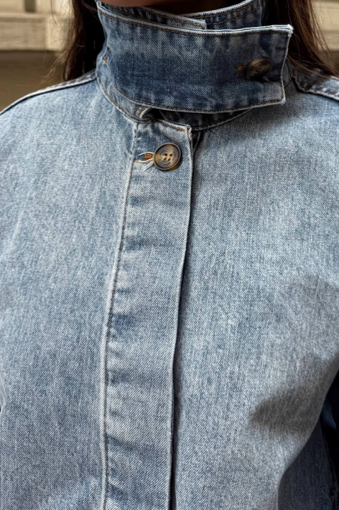 Дънково яке FROLDINA, Цвят: син, IVET.BG - Твоят онлайн бутик.