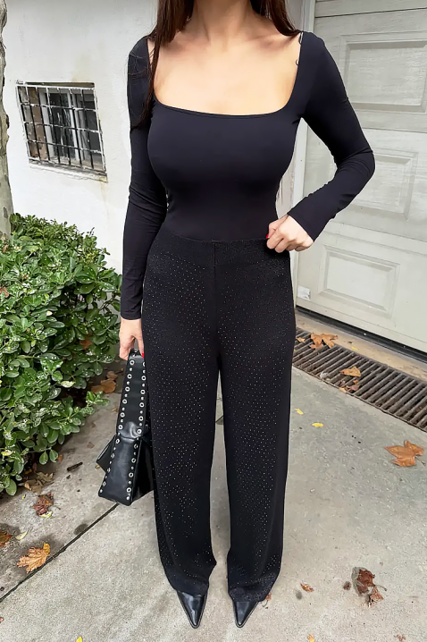 Панталон DAVERDA BLACK, Цвят: черен, IVET.BG - Твоят онлайн бутик.