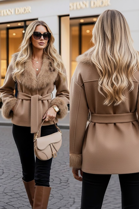 Палто ZARKENZA BEIGE, Цвят: беж, IVET.BG - Твоят онлайн бутик.