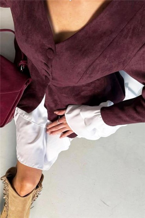 Комплект AKSIENA BORDO, Цвят: бордо, IVET.BG - Твоят онлайн бутик.