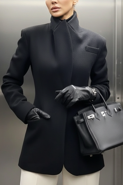 Сако ZREDOLFA, Цвят: черен, IVET.BG - Твоят онлайн бутик.