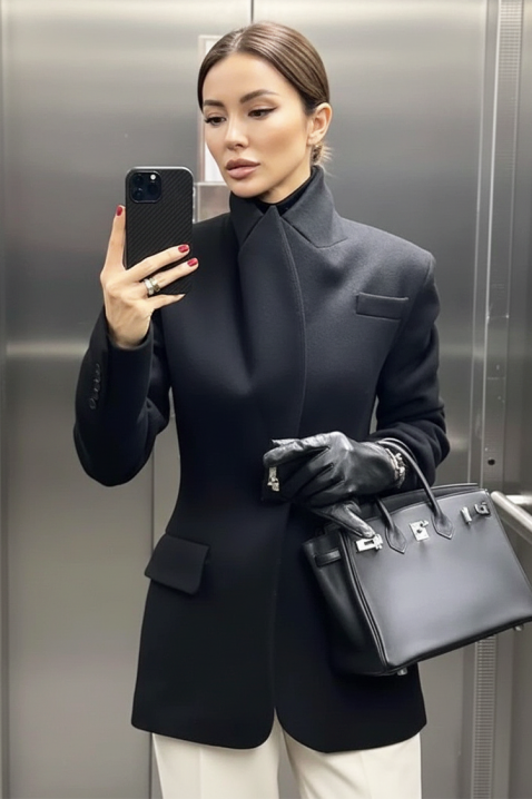 Сако ZREDOLFA, Цвят: черен, IVET.BG - Твоят онлайн бутик.