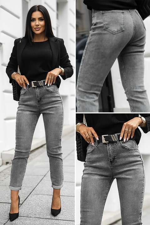 Дънки VERLINADA, Цвят: сив, IVET.BG - Твоят онлайн бутик.