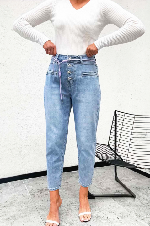 Дънки ORFOLDA, Цвят: светлосин, IVET.BG - Твоят онлайн бутик.