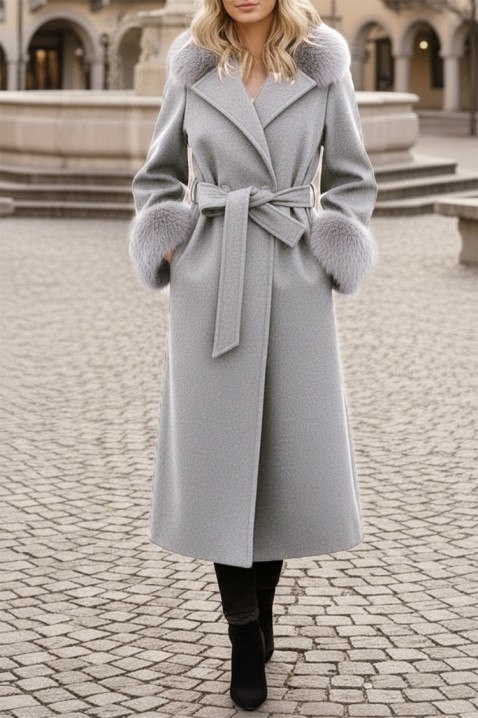 Палто LUXINDA GREY, Цвят: сив, IVET.BG - Твоят онлайн бутик.