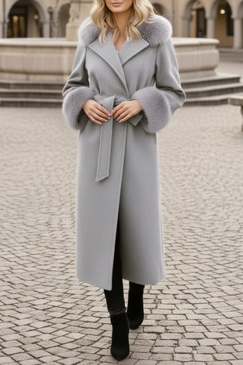 Палто LUXINDA GREY, Цвят: сив, IVET.BG - Твоят онлайн бутик.