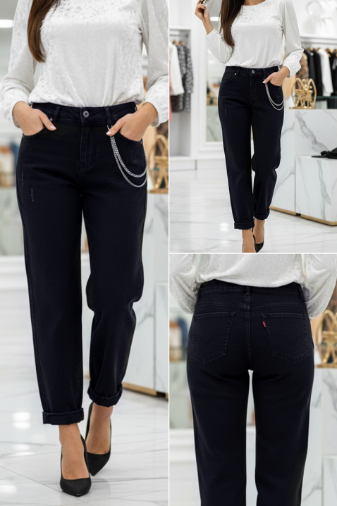 Дънки ULVINZA, Цвят: черен, IVET.BG - Твоят онлайн бутик.