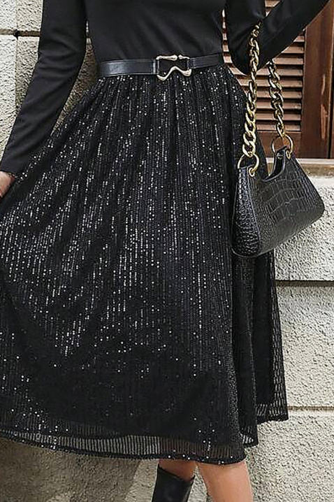 Рокля KARMELOTA, Цвят: черен, IVET.BG - Твоят онлайн бутик.