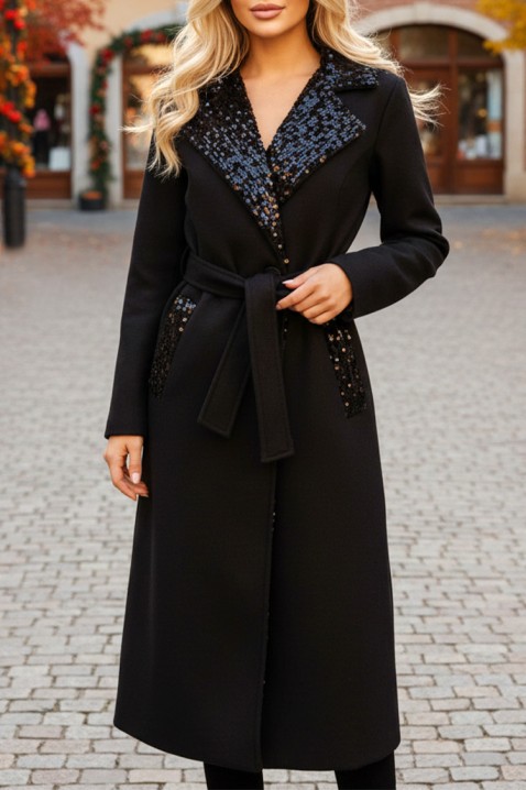 Палто FLEDILZA BLACK, Цвят: черен, IVET.BG - Твоят онлайн бутик.