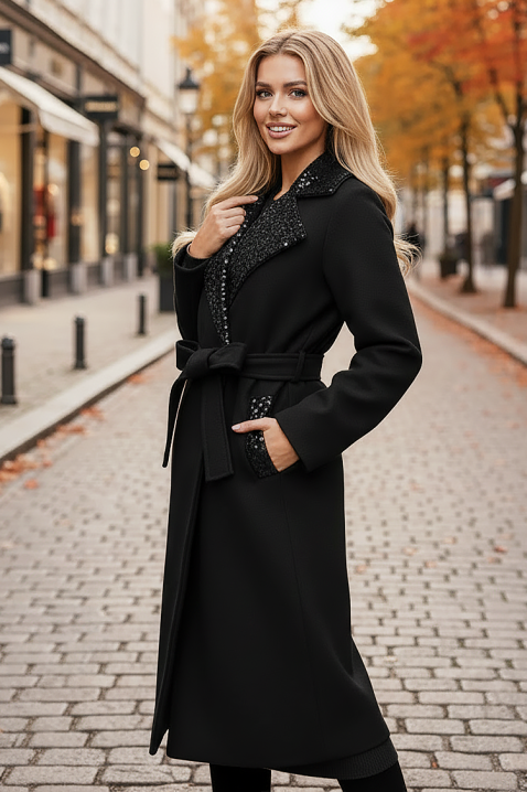 Палто FLEDILZA BLACK, Цвят: черен, IVET.BG - Твоят онлайн бутик.