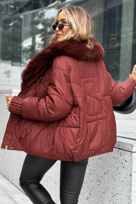 Яке OZALNDA BORDO, Цвят: бордо, IVET.BG - Твоят онлайн бутик.