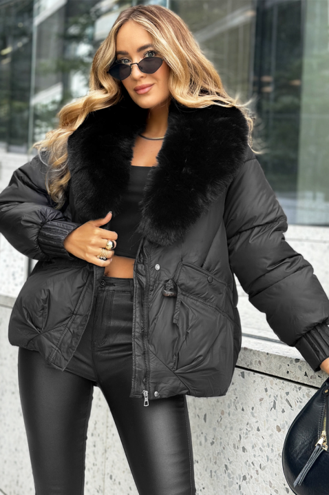 Яке OZALNDA BLACK, Цвят: черен, IVET.BG - Твоят онлайн бутик.