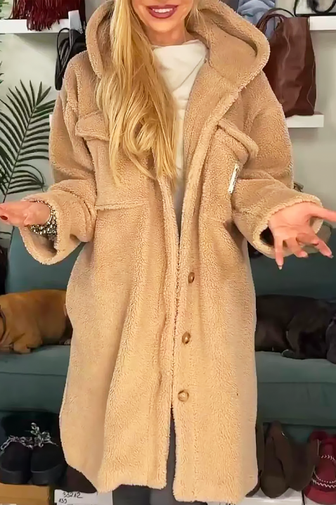 Палто PREVILZA, Цвят: беж, IVET.BG - Твоят онлайн бутик.