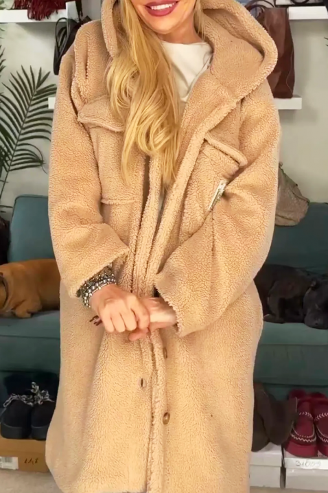 Палто PREVILZA, Цвят: беж, IVET.BG - Твоят онлайн бутик.