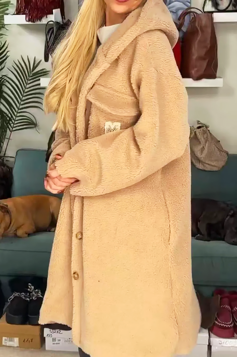 Палто PREVILZA, Цвят: беж, IVET.BG - Твоят онлайн бутик.