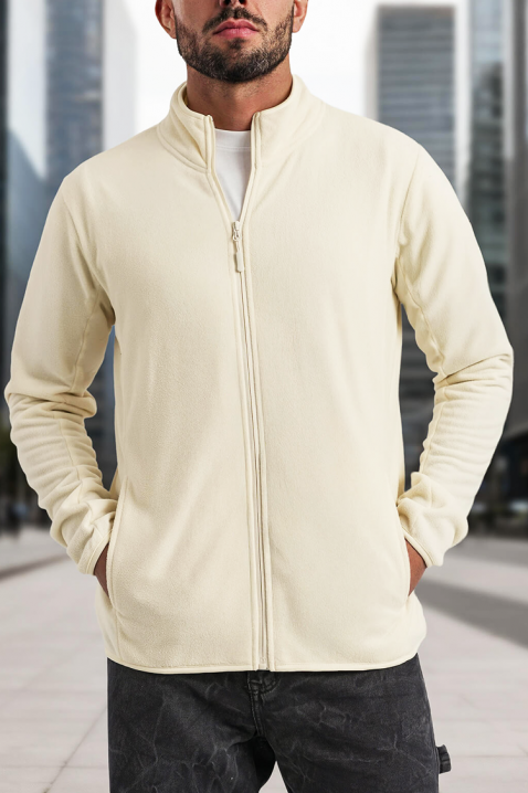 Мъжки суичър KANDOR ECRU, Цвят: екрю, IVET.BG - Твоят онлайн бутик.