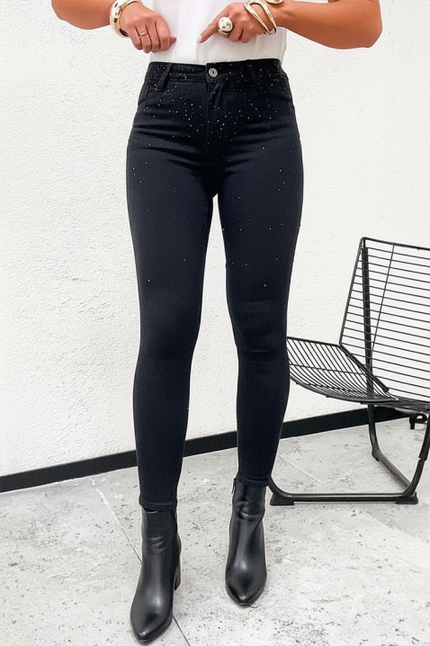 Дънки BELINSA, Цвят: черен, IVET.BG - Твоят онлайн бутик.