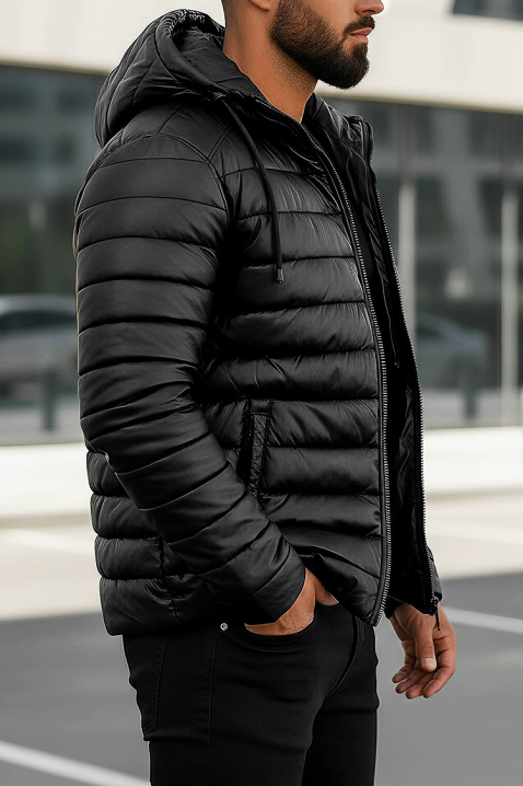 Мъжко яке ROZEZ, Цвят: черен, IVET.BG - Твоят онлайн бутик.