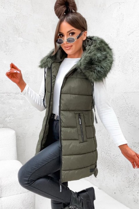 Елек EVRINDA, Цвят: зелен, IVET.BG - Твоят онлайн бутик.