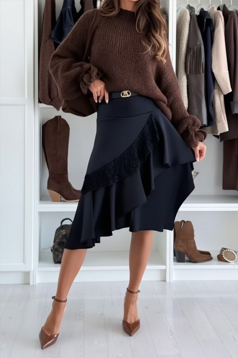 Пола AURONZA, Цвят: черен, IVET.BG - Твоят онлайн бутик.